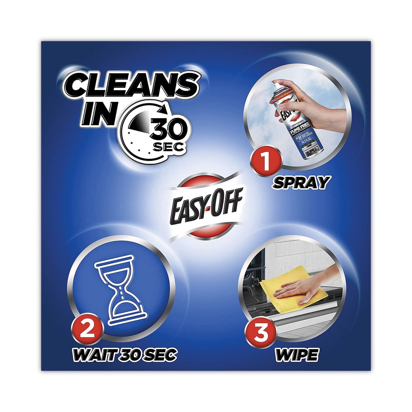 Fume-Free Oven Cleaner, Lemon Scent, 14.5 oz Aerosol Spray - OrderMe