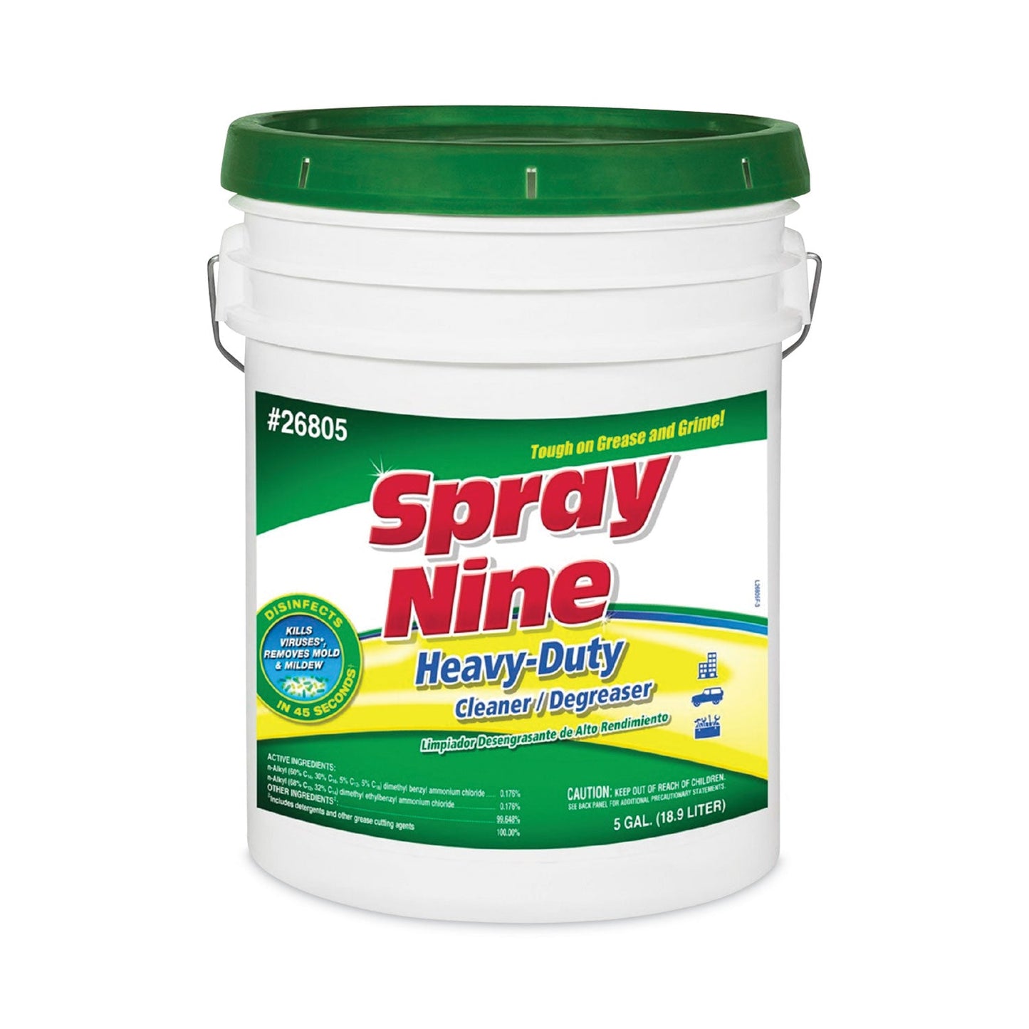 Heavy Duty Cleaner/Degreaser/Disinfectant, Citrus Scent, 5 gal Pail - OrderMe