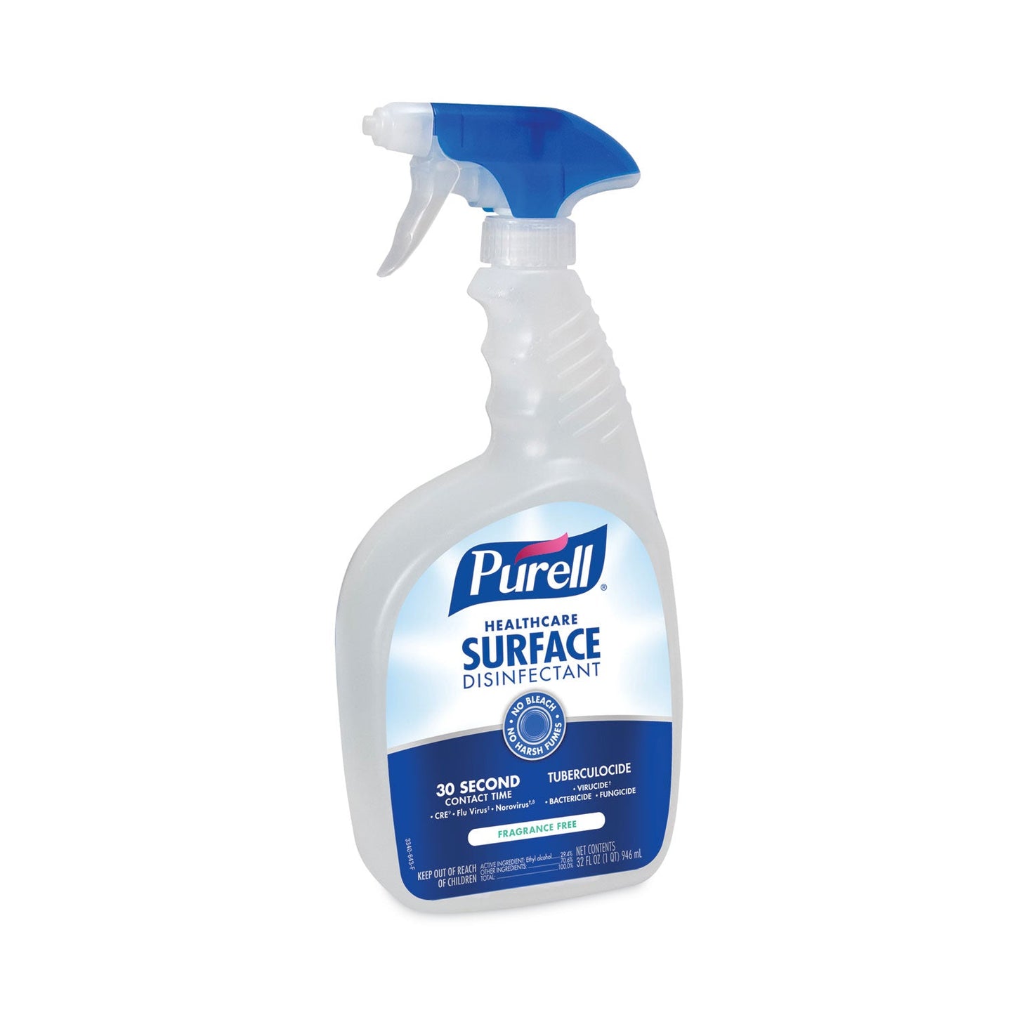 Healthcare Surface Disinfectant, Fragrance Free, 32 oz Spray Bottle, 6/Carton - OrderMe