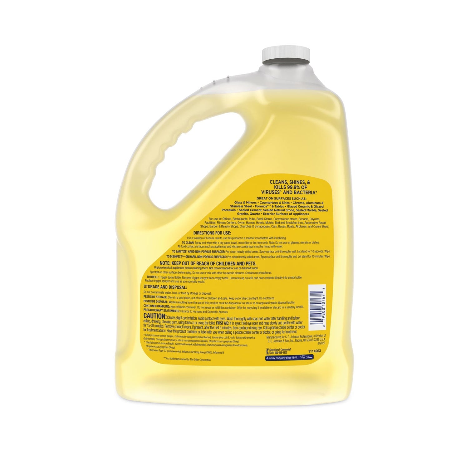 Multi-Surface Disinfectant Cleaner, Citrus, 1 gal Bottle - OrderMe