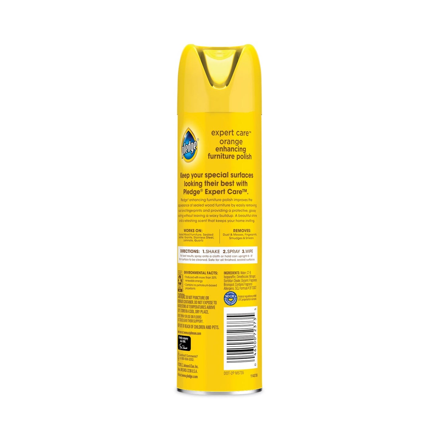 Furniture Polish, Orange, 9.7 oz Aerosol Spray, 6/Carton - OrderMe