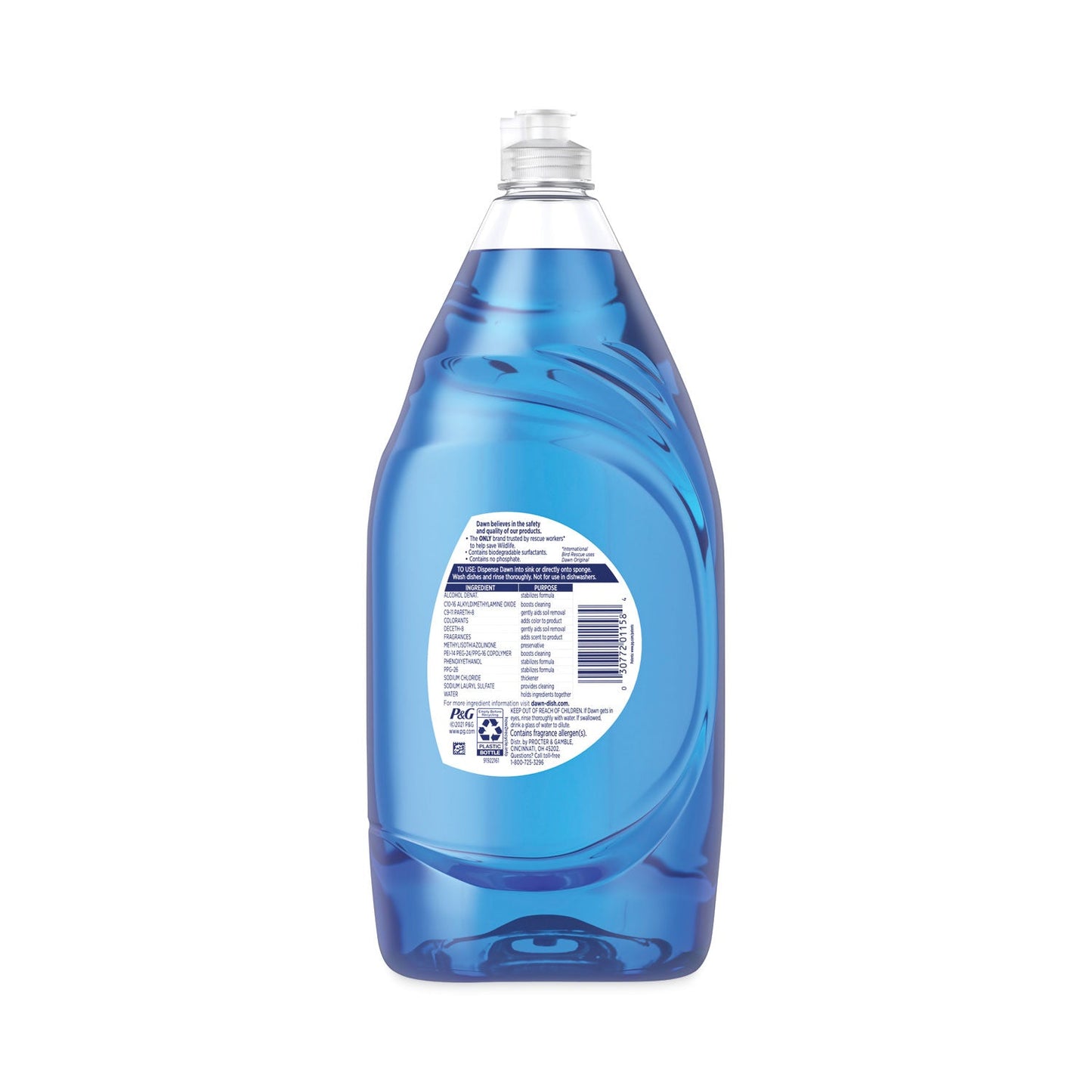 Ultra Liquid Dish Detergent, Dawn Original, 38 oz Bottle - OrderMe