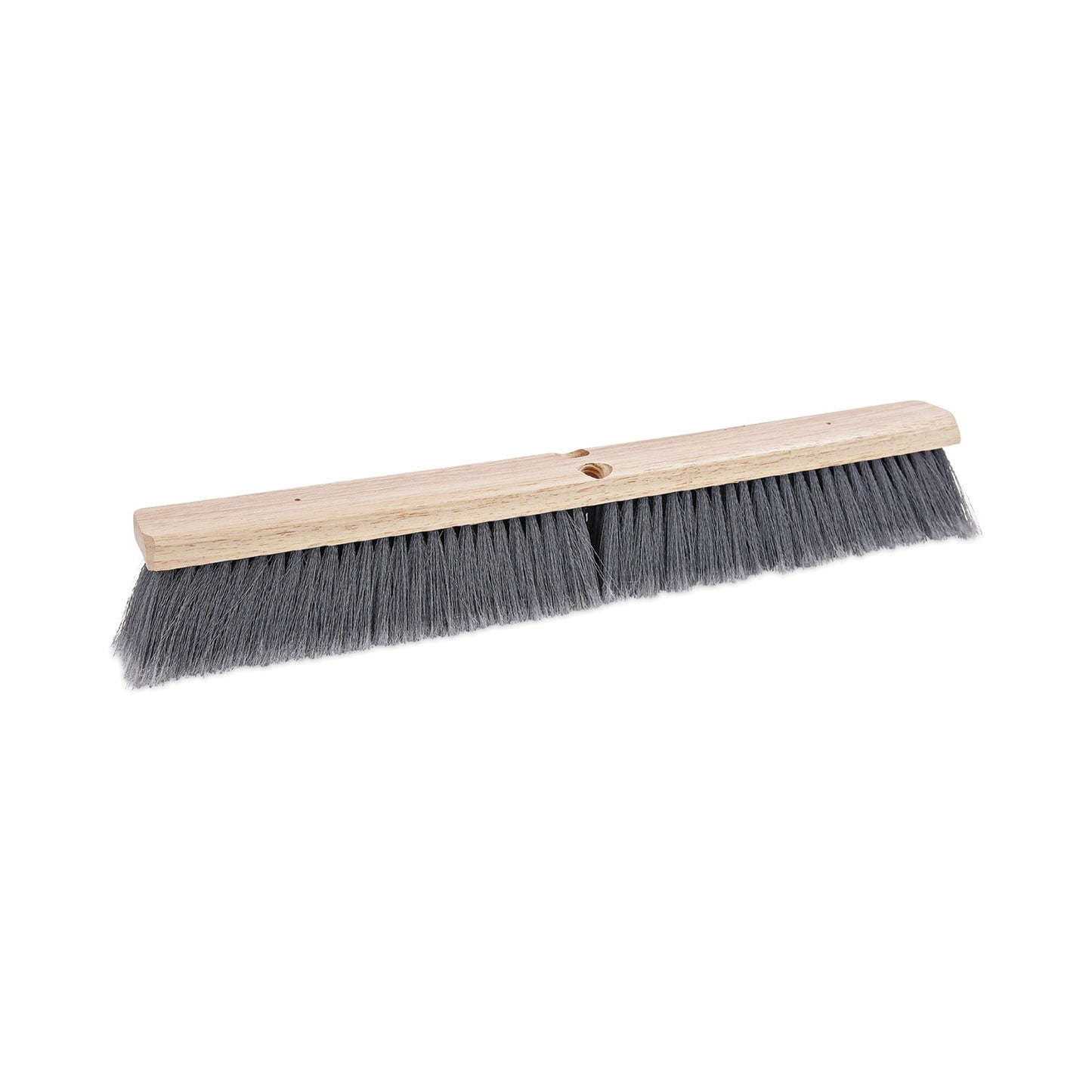 Floor Brush Head, 3" Gray Flagged Polypropylene Bristles, 24" Brush - OrderMe