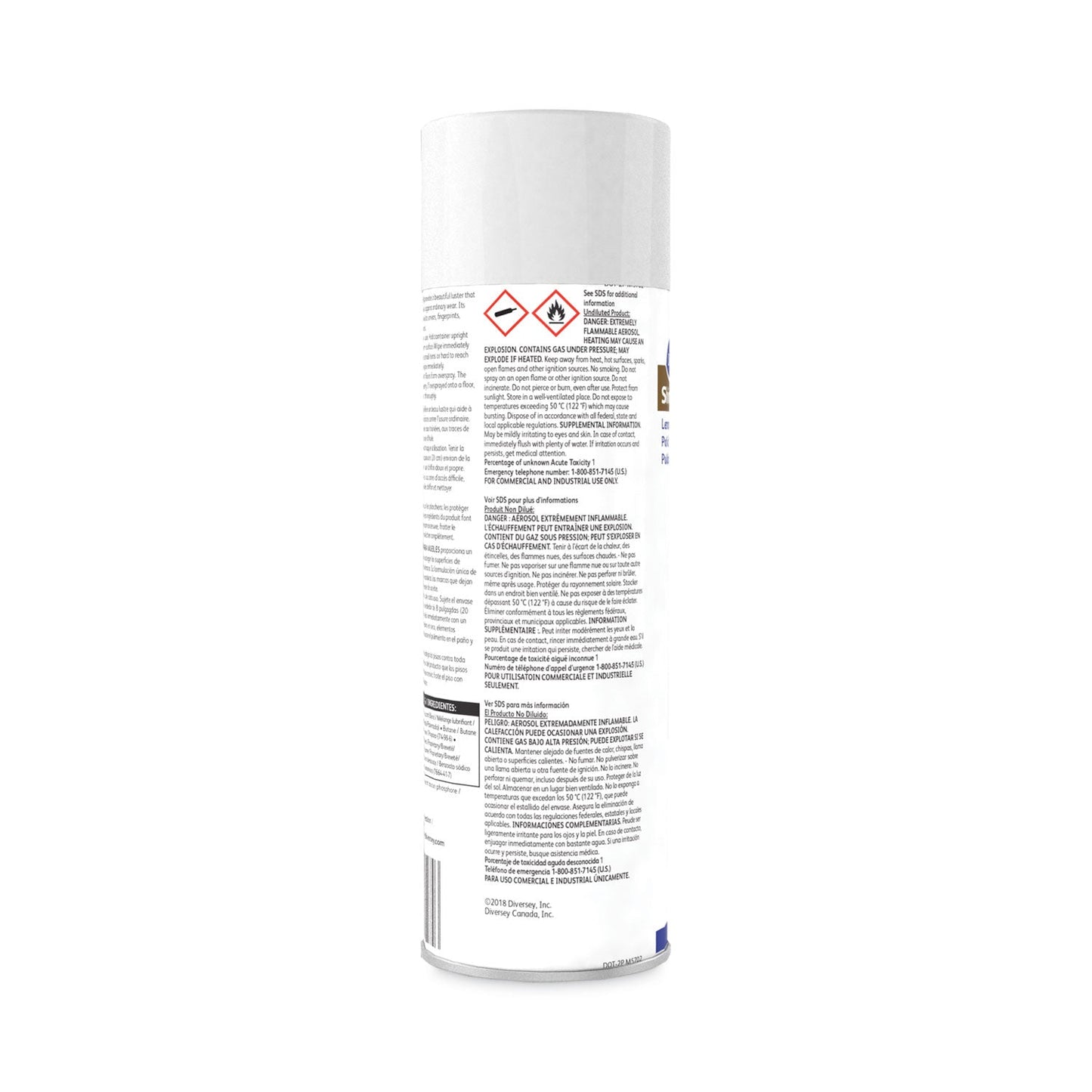 Shine-Up Furniture Cleaner, Lemon Scent, 13.8 oz Aerosol Spray, 12/Carton - OrderMe