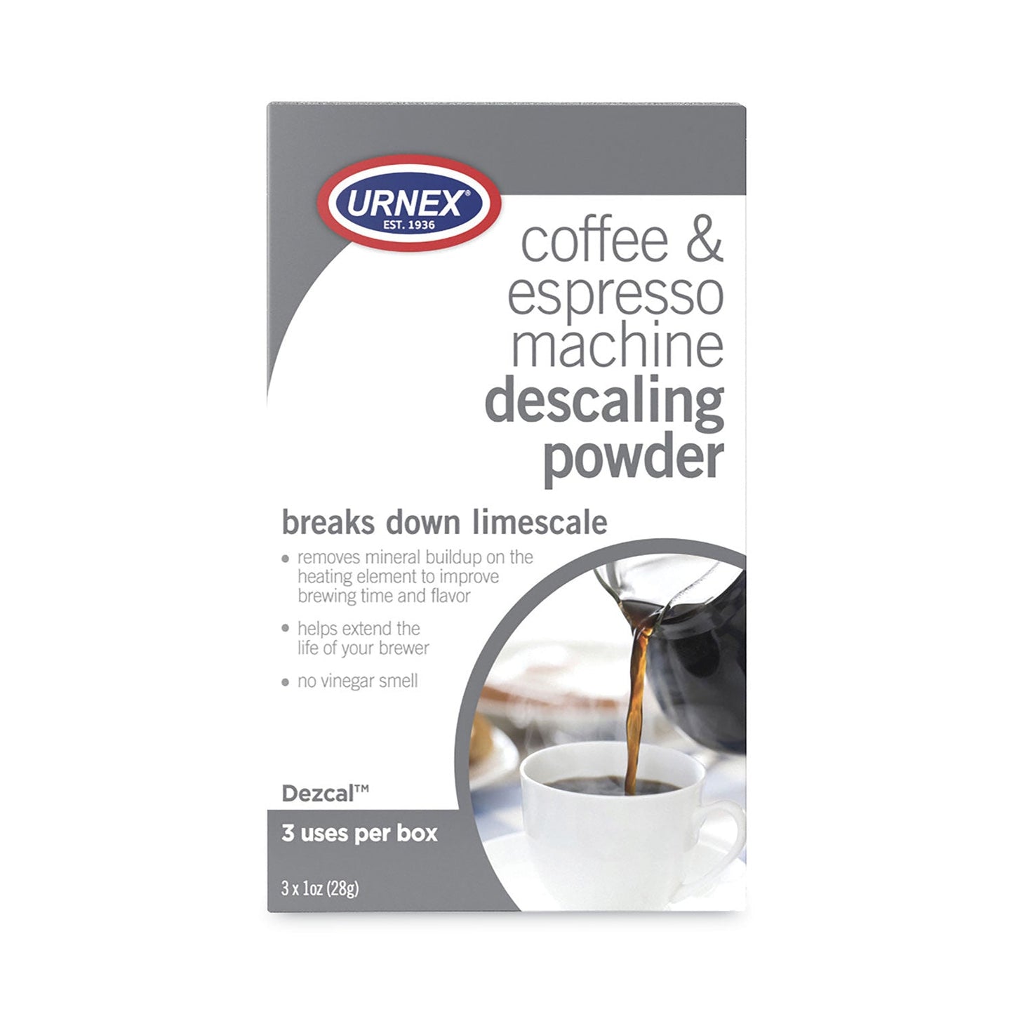 Coffee and Espresso Machine Descaling Powder, 1 oz Packets, 3/Box - OrderMe