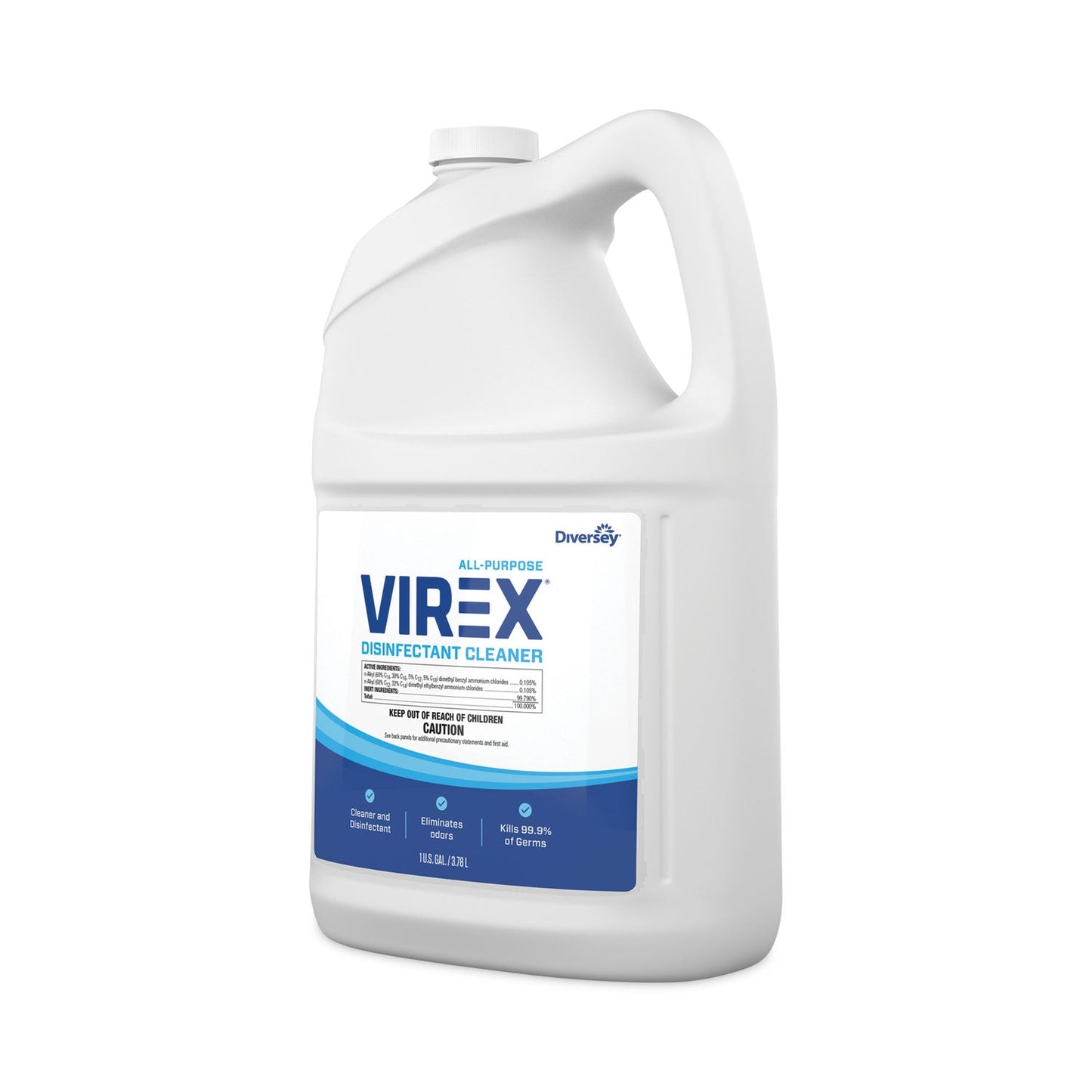 Virex All-Purpose Disinfectant Cleaner, Lemon Scent, 1 gal Container, 2/Carton - OrderMe