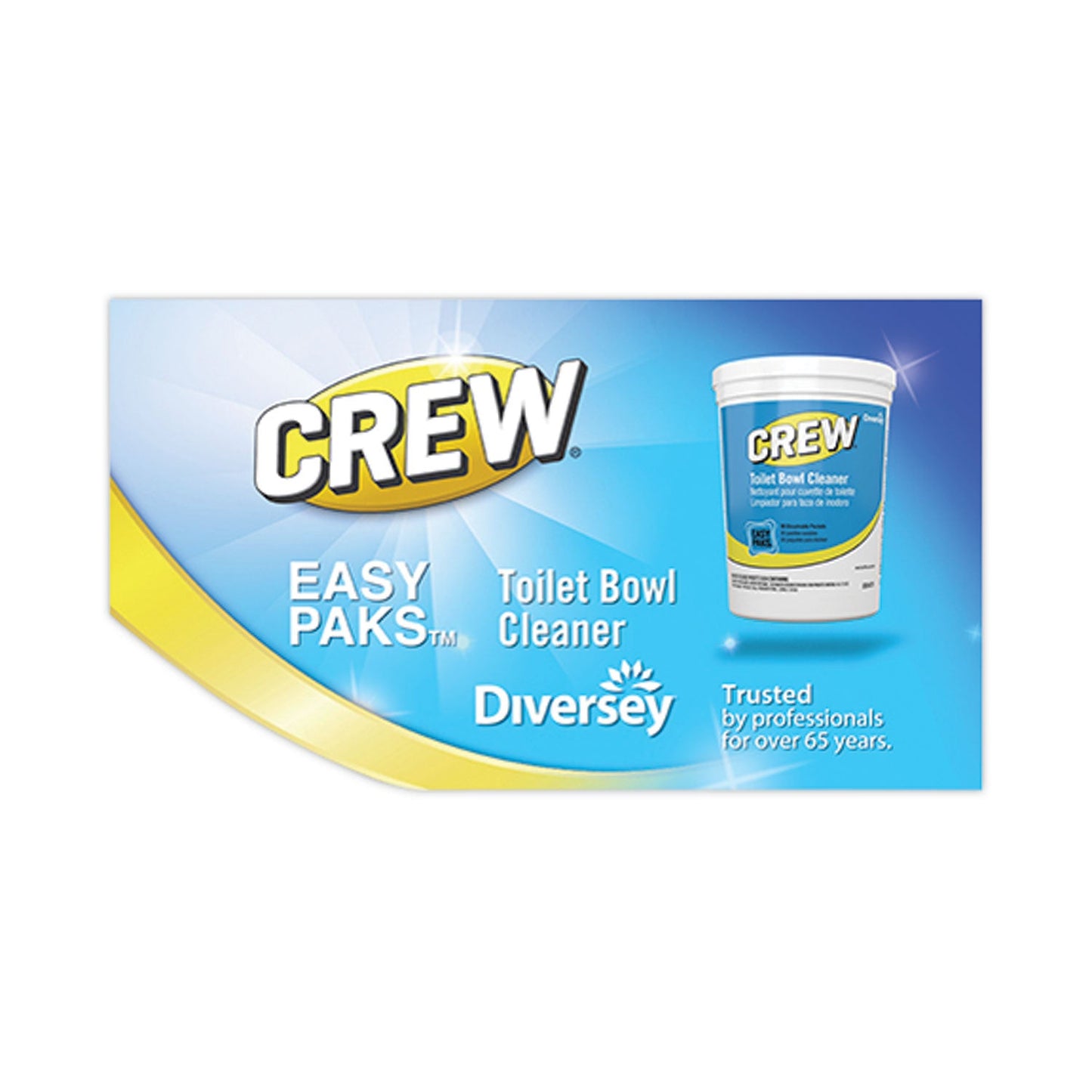 Crew Easy Paks Toilet Bowl Cleaner, Fresh Floral Scent, 0.5 oz Packet, 90 Packets/Tub, 2 Tubs/Carton - OrderMe