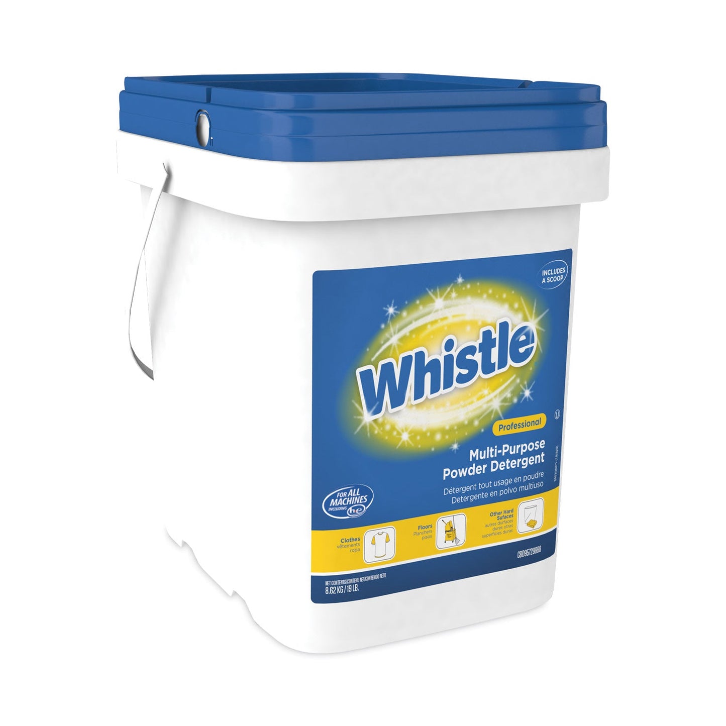 Whistle Multi-Purpose Powder Detergent, Citrus, 19 lb Pail - OrderMe
