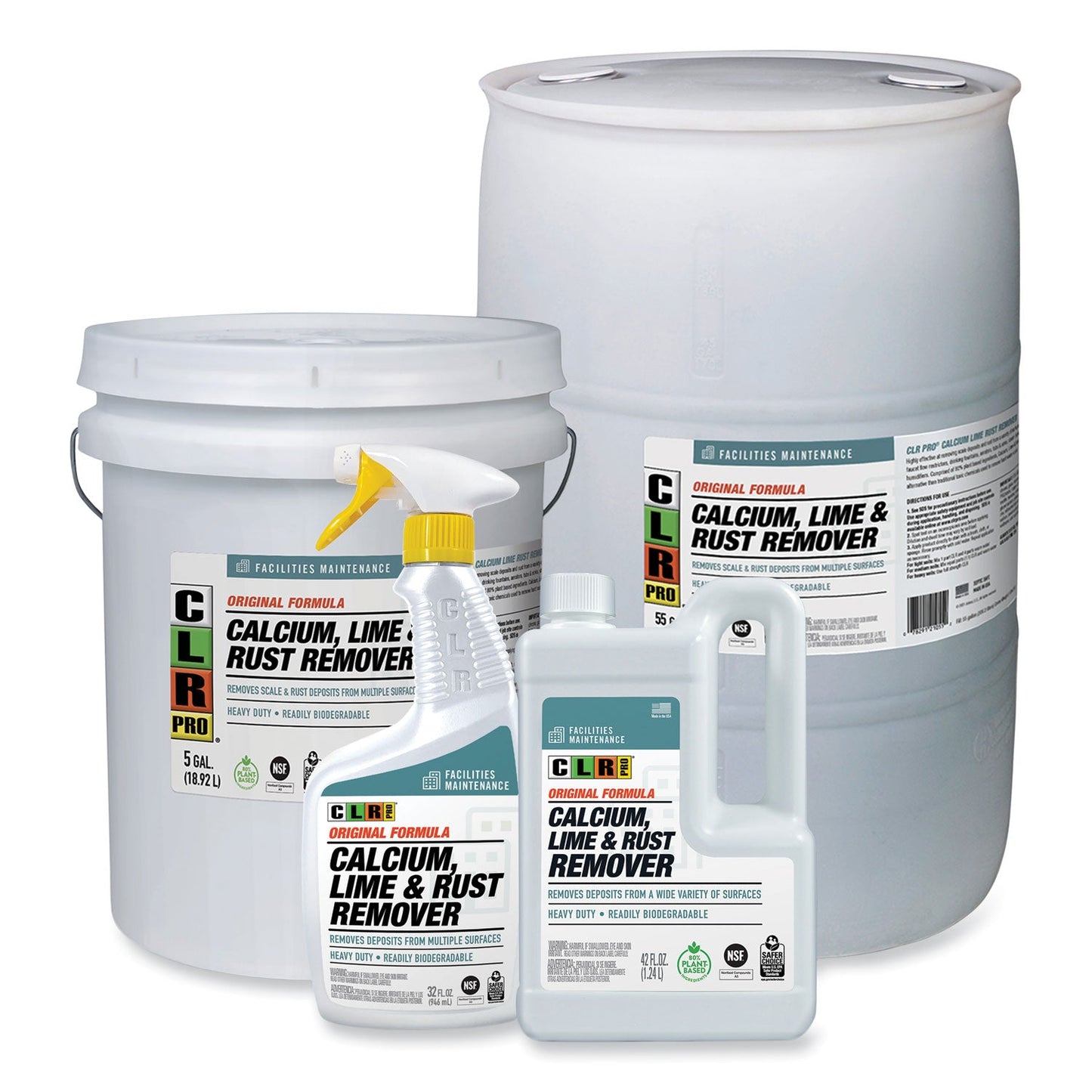 Calcium, Lime and Rust Remover, 32 oz Spray Bottle, 6/Carton - OrderMe