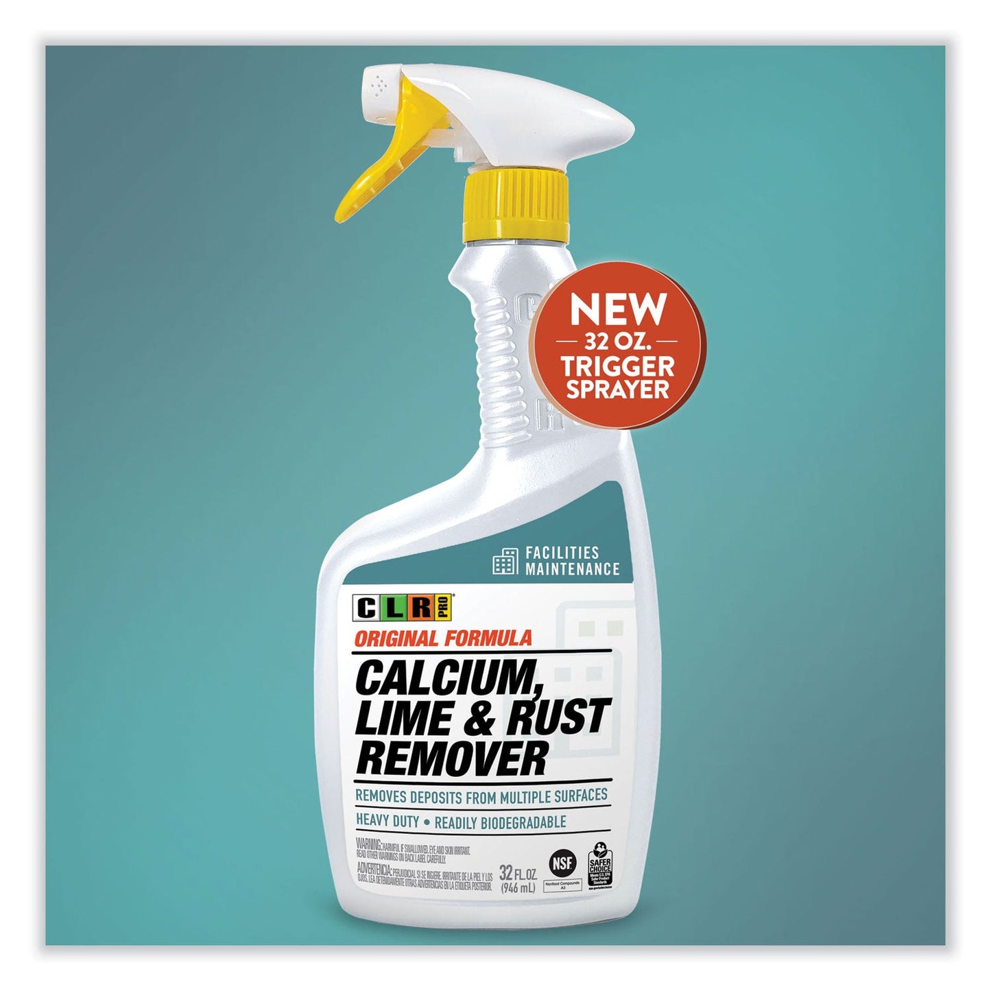 Calcium, Lime and Rust Remover, 32 oz Spray Bottle, 6/Carton - OrderMe