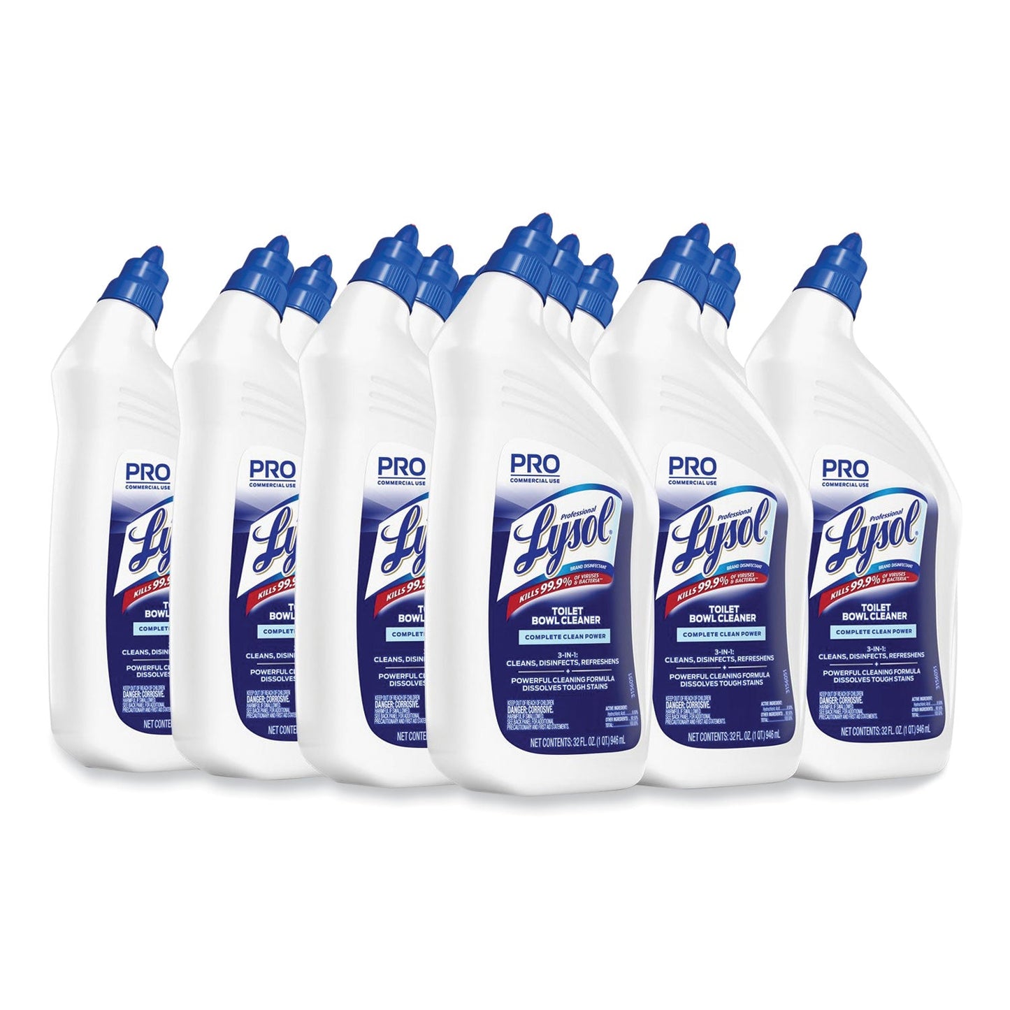 Disinfectant Toilet Bowl Cleaner, 32oz Bottle, 12/Carton - OrderMe