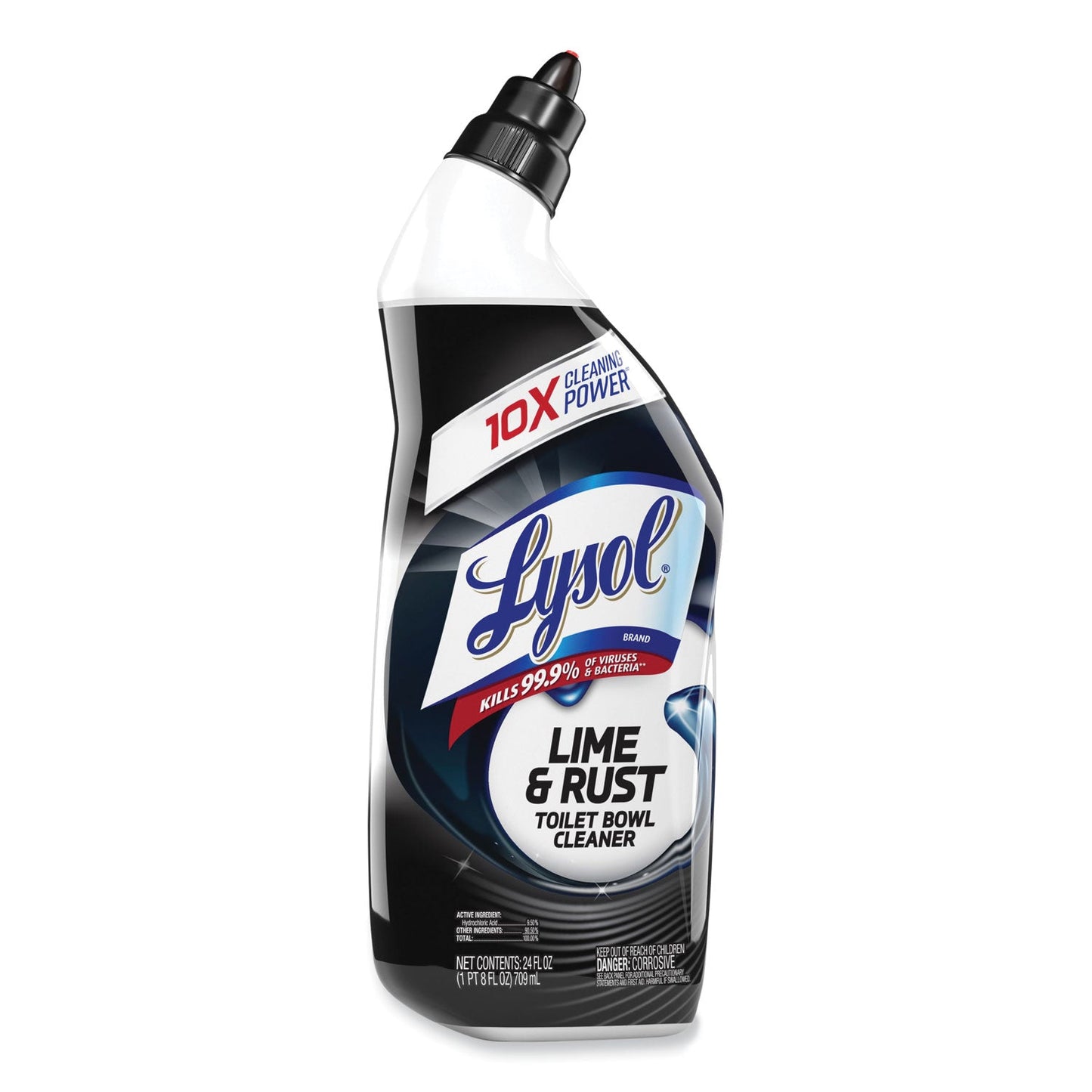 Disinfectant Toilet Bowl Cleaner w/Lime/Rust Remover, Atlantic Fresh, 24 oz - OrderMe