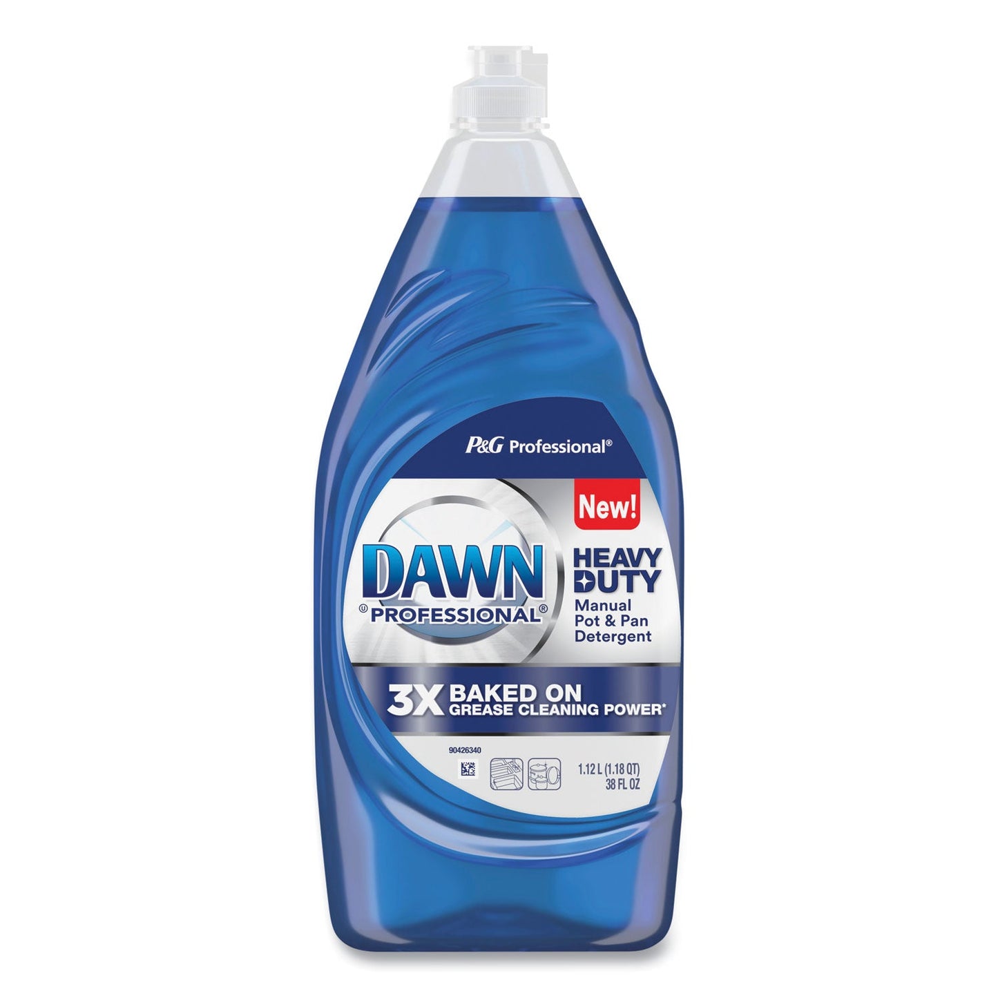 Heavy-Duty Manual Pot/Pan Dish Detergent, Original Scent, 38 oz Bottle, 8/Carton - OrderMe