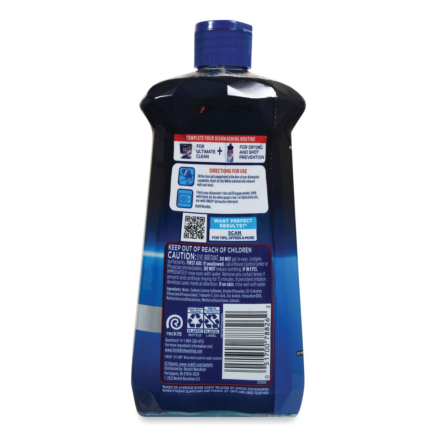 Jet-Dry Rinse Agent, 16 oz Bottle, 6/Carton - OrderMe