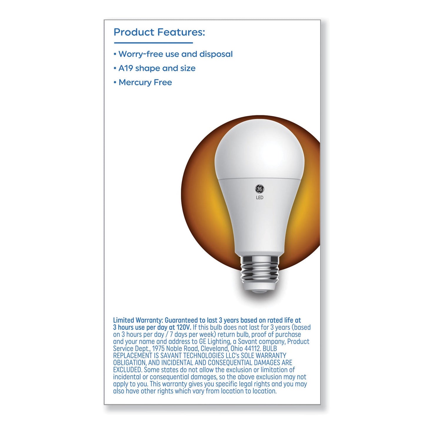 Classic LED SW Non-Dim A19 3-Way Light Bulb, 6 W; 12 W; 17 W, Soft White - OrderMe