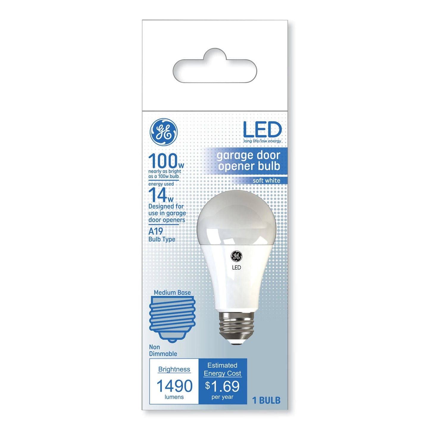 LED Soft White A19 Garage Door Opener Bulb, 14 W - OrderMe