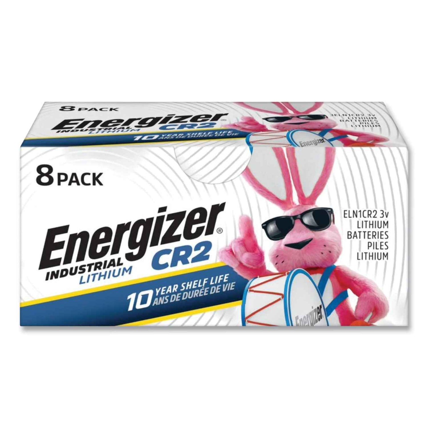 Industrial Lithium CR2 Photo Battery, 3 V, 8/Pack