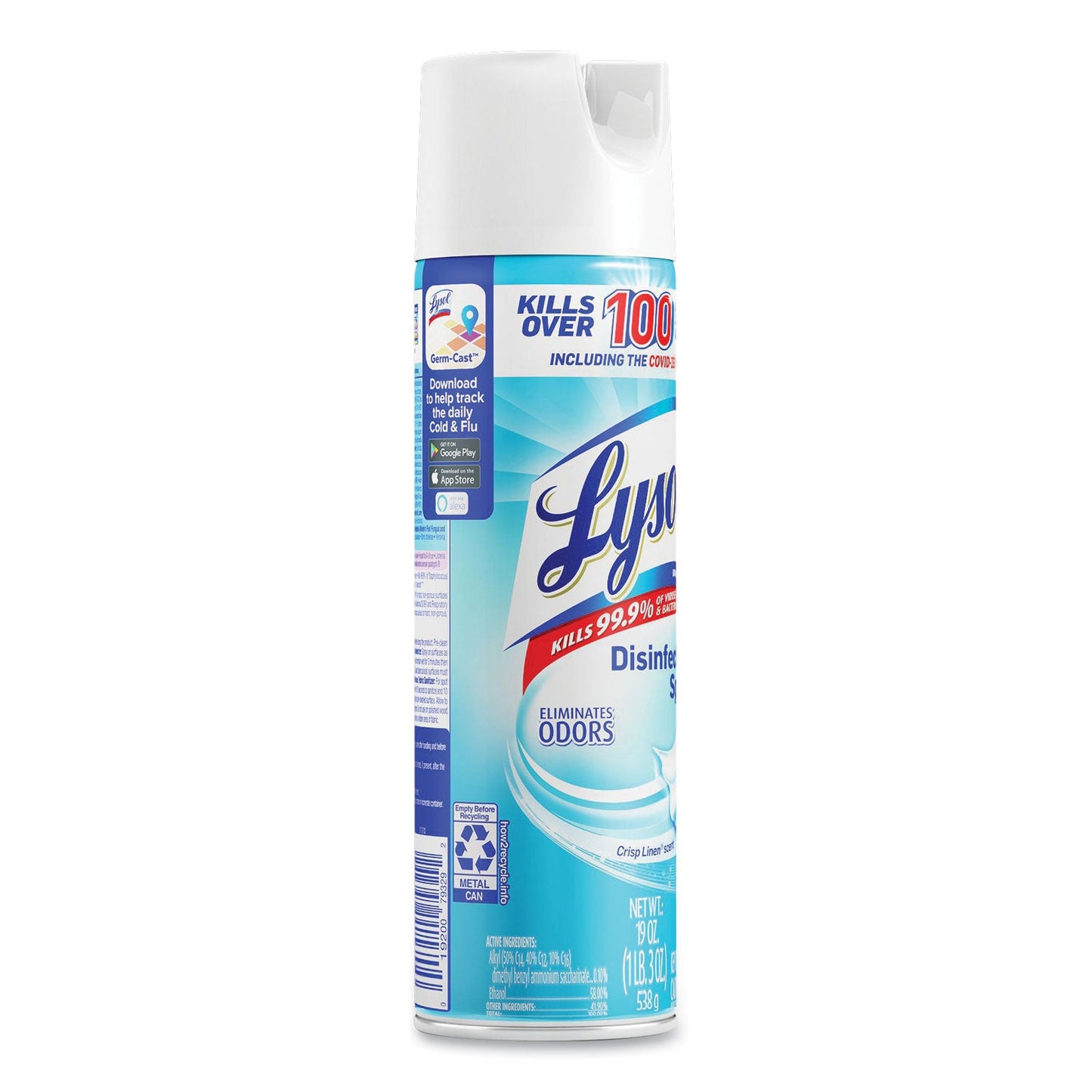 Disinfectant Spray, Crisp Linen Scent, 19 oz Aerosol Spray - OrderMe