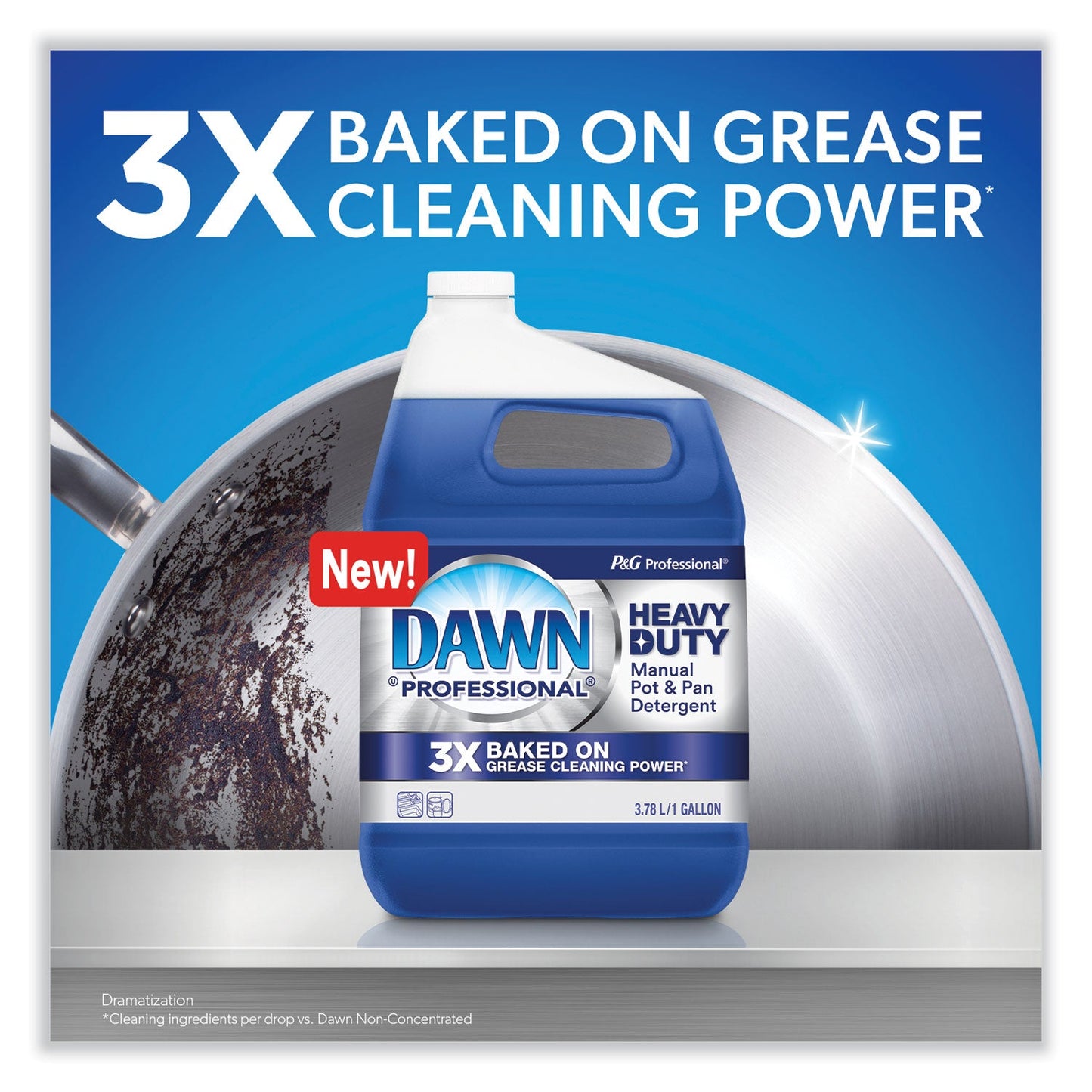 Heavy-Duty Manual Pot/Pan Dish Detergent, Original Scent, 38 oz Bottle, 8/Carton - OrderMe