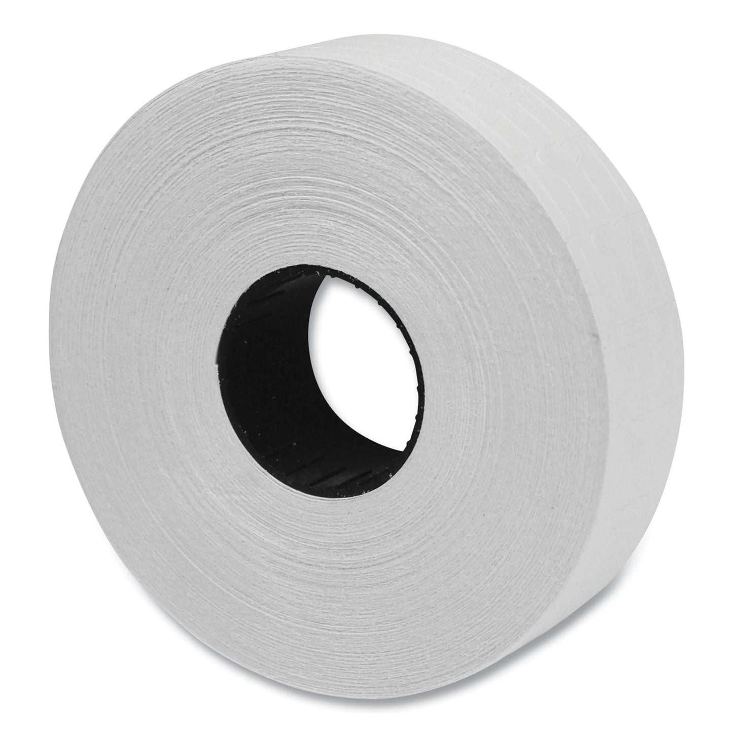 Roll of white one-line pricemarker labels, 2,500 labels per roll, tightly wound and ready for use. product-image