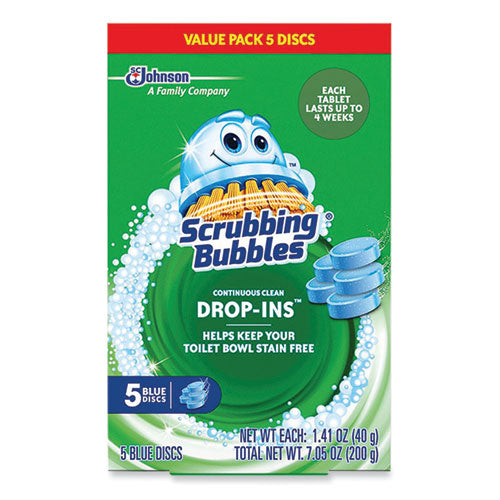 Drop-Ins Toilet Cleaning Tablets, 1.41 oz Tablets, 5/Pack - OrderMe