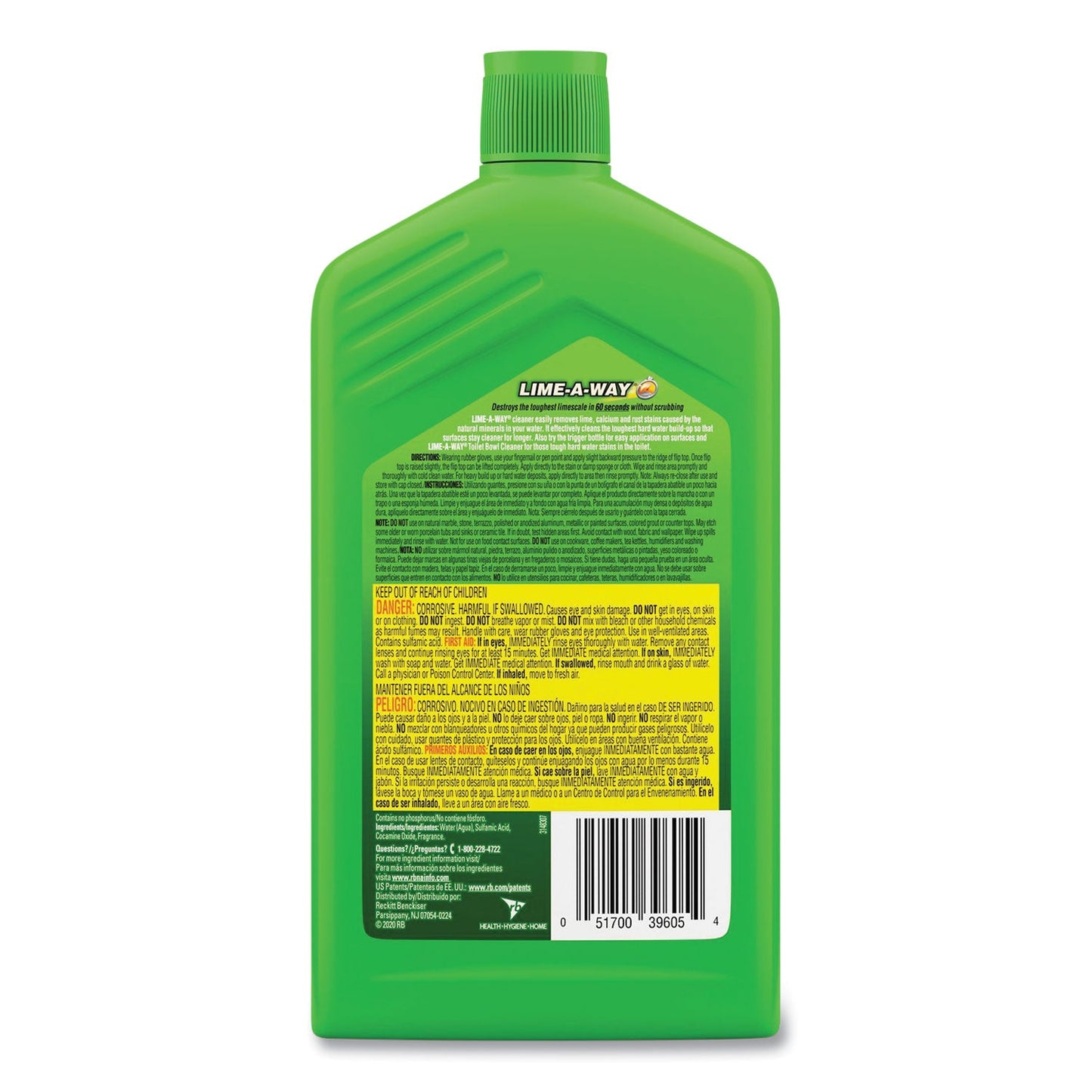 Lime, Calcium and Rust Remover, 28 oz Bottle, 6/Carton - OrderMe