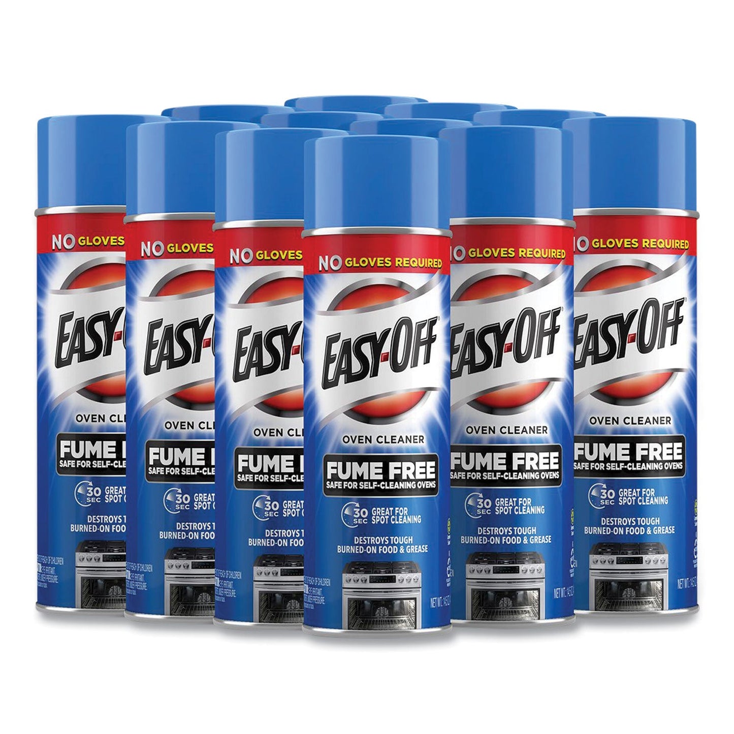Fume-Free Oven Cleaner, Lemon Scent, 14.5 oz Aerosol Spray - OrderMe