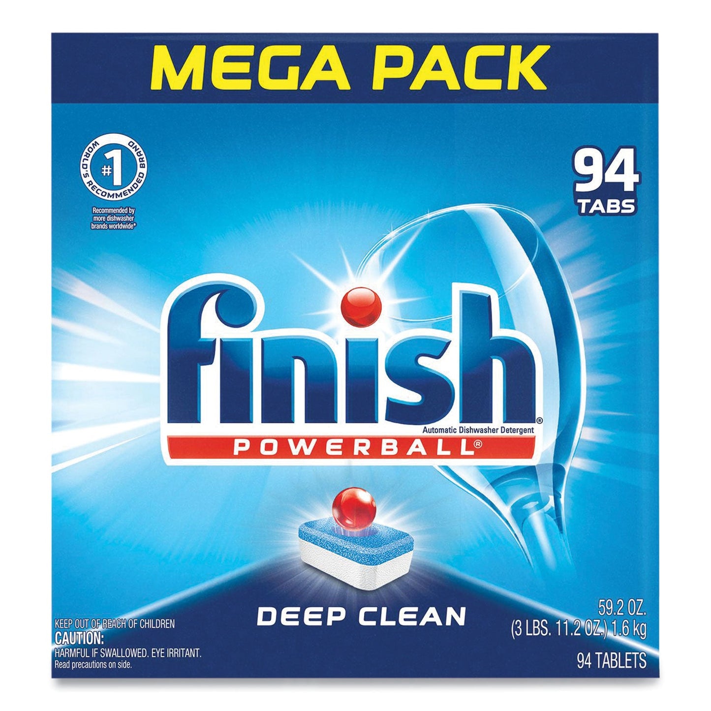 Powerball Dishwasher Tabs, Fresh Scent, 94/Box, 4 Boxes/Carton - OrderMe