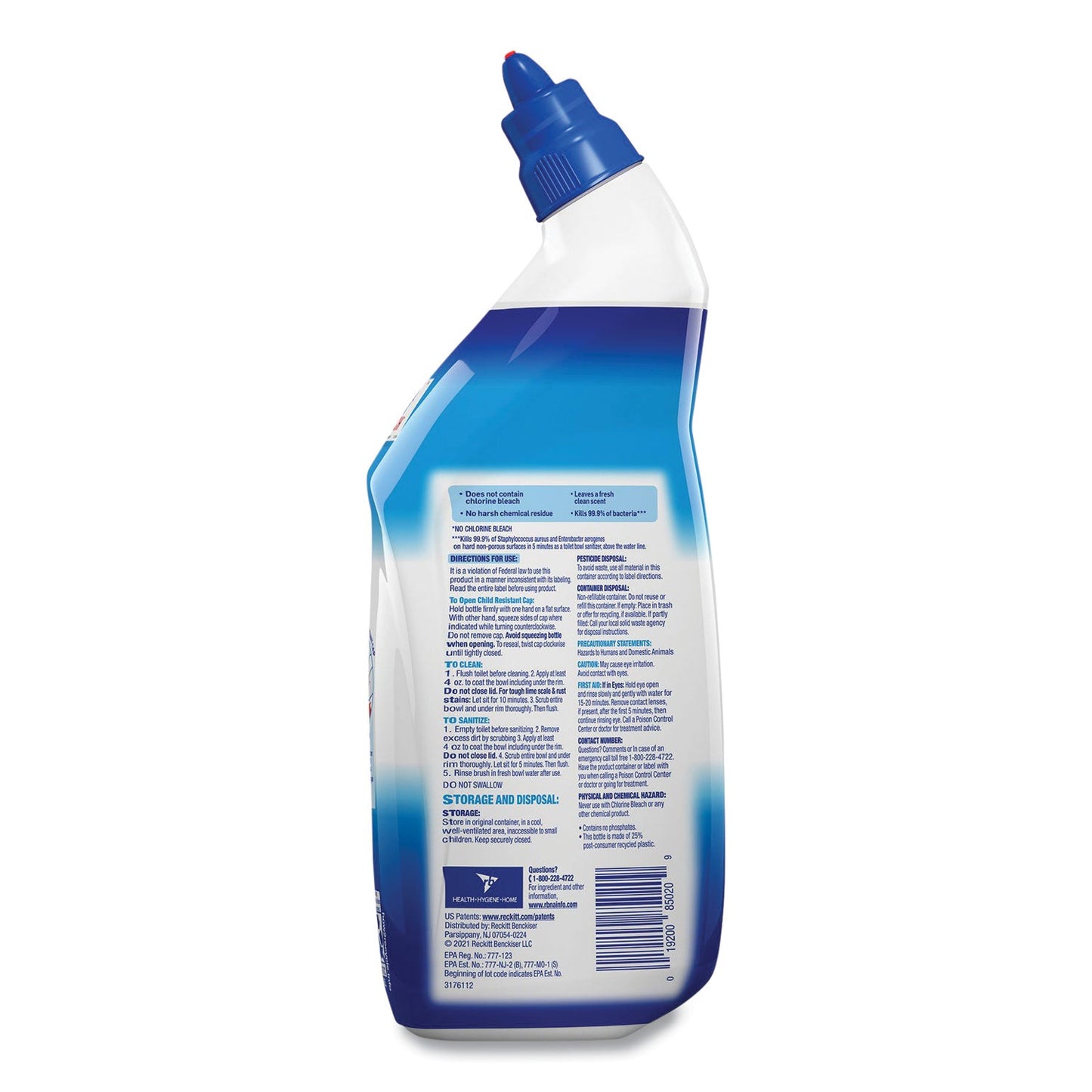 Toilet Bowl Cleaner with Hydrogen Peroxide, Ocean Fresh Scent, 24 oz, 9/Carton - OrderMe
