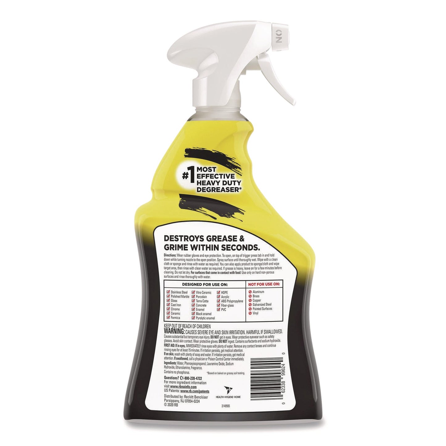 Heavy Duty Cleaner Degreaser, 32 oz Spray Bottle, 6/Carton - OrderMe