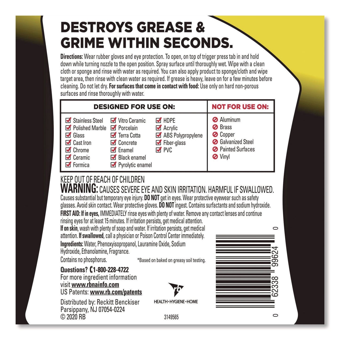 Heavy Duty Cleaner Degreaser, 32 oz Spray Bottle, 6/Carton - OrderMe