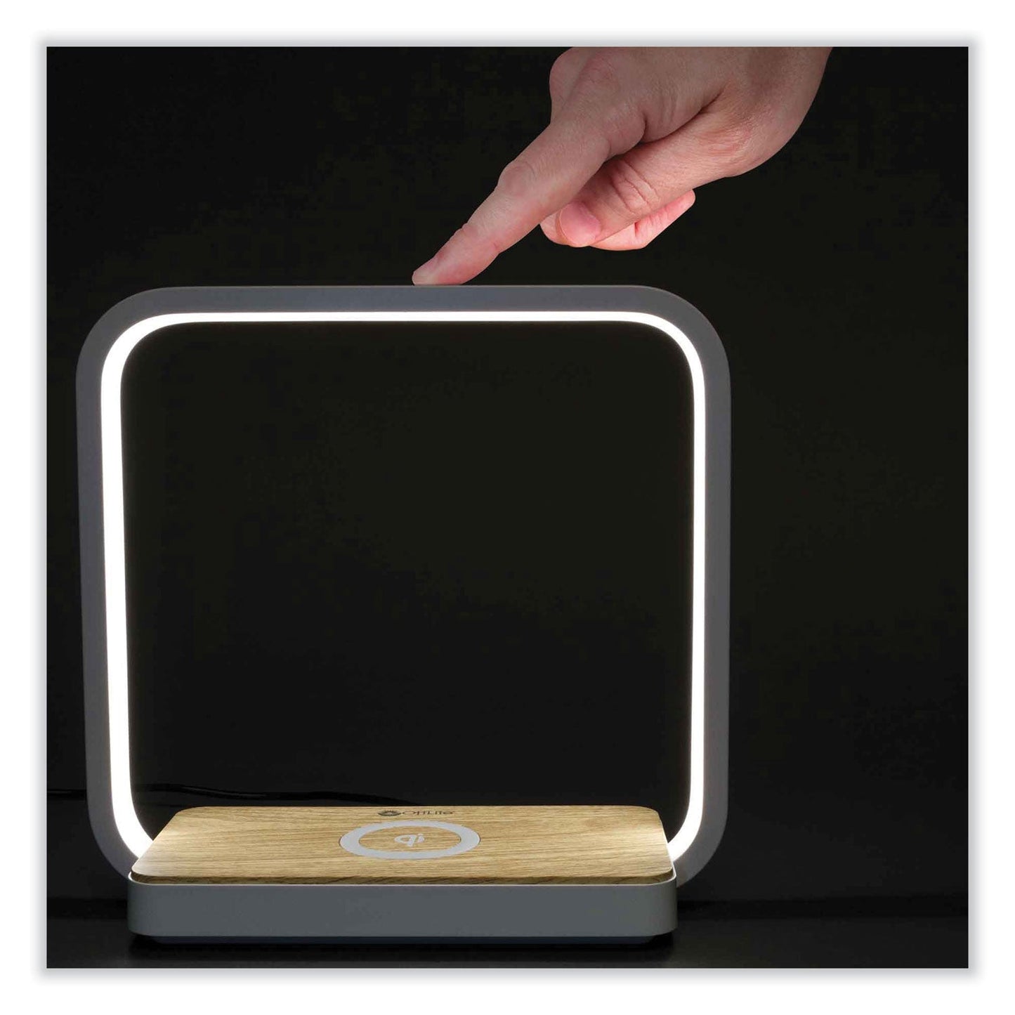 Wireless Charging Station with Night Light, USB, White - OrderMe