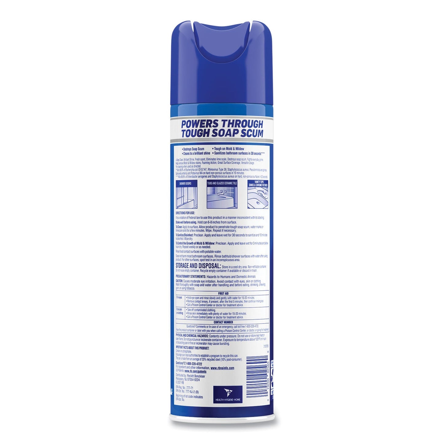 Power Foam Bathroom Cleaner, 24 oz Aerosol Spray - OrderMe