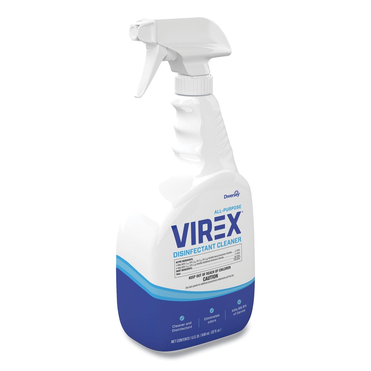 Virex All-Purpose Disinfectant Cleaner, Citrus Scent, 32 oz Spray Bottle, 8/Carton - OrderMe