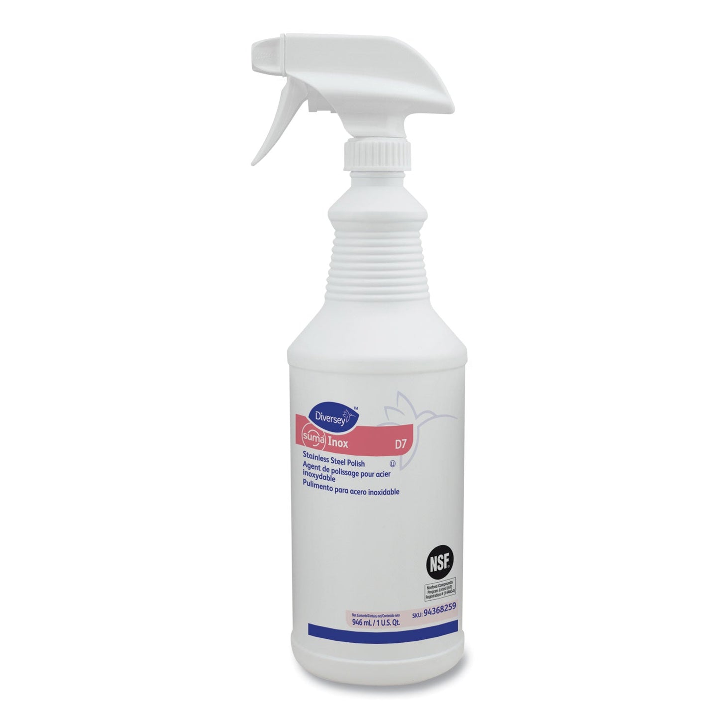 Suma Inox D7, 32 oz Spray Bottle, 6/Carton - OrderMe