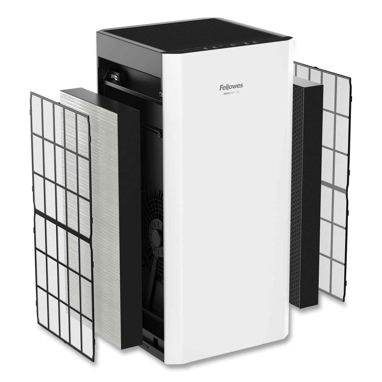 AeraMax SV Air Purifier, 1,500 sq ft Room Capacity, White/Black - OrderMe