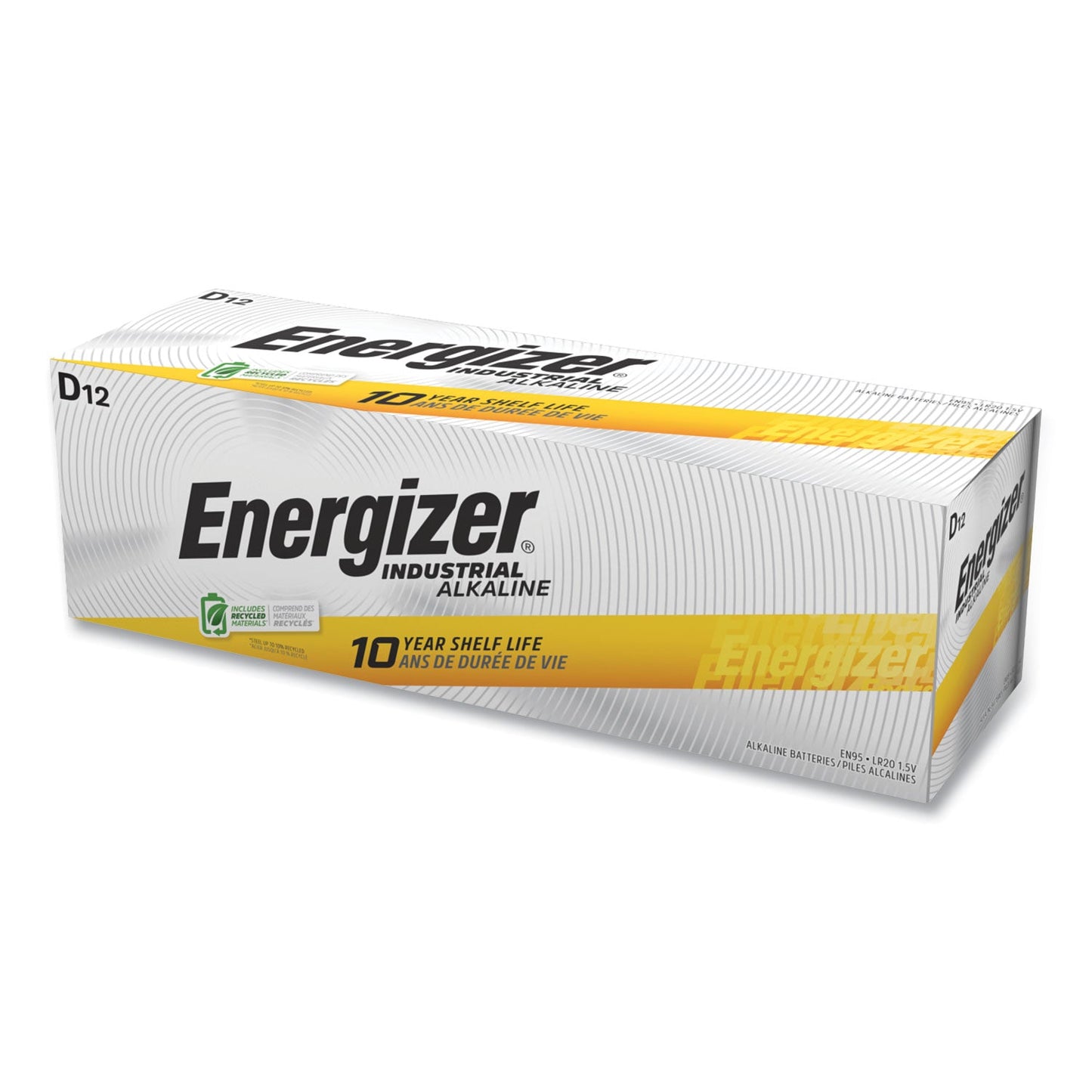 Industrial Alkaline D Batteries, 1.5 V, 12/Box - OrderMe