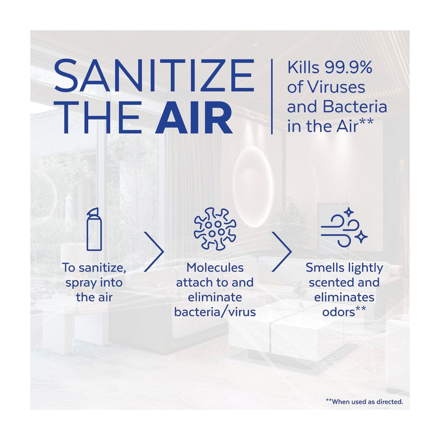 Air Sanitizer Spray, Simple Fresh, 10 oz Aerosol Spray, 6/Carton - OrderMe