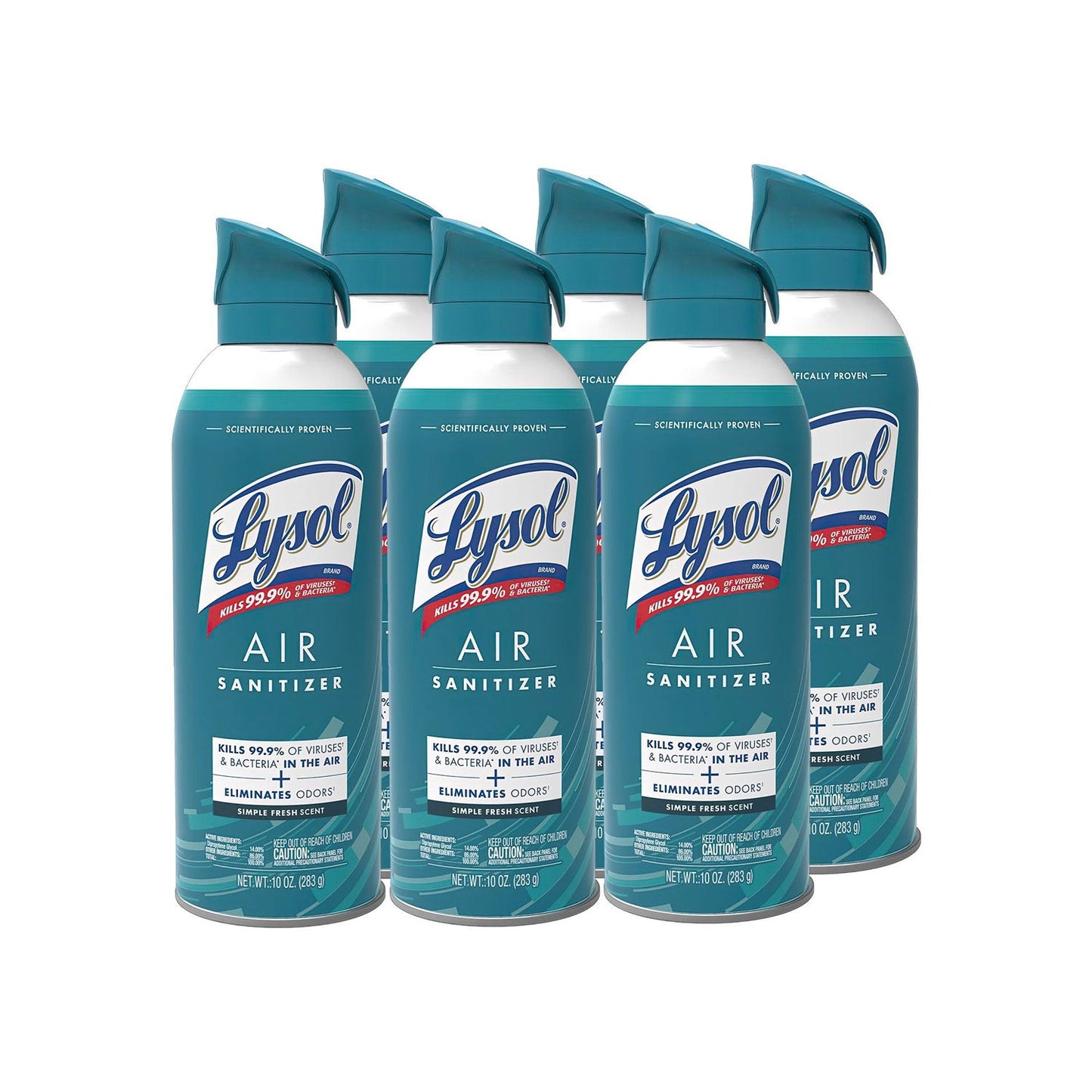 Air Sanitizer Spray, Simple Fresh, 10 oz Aerosol Spray, 6/Carton - OrderMe