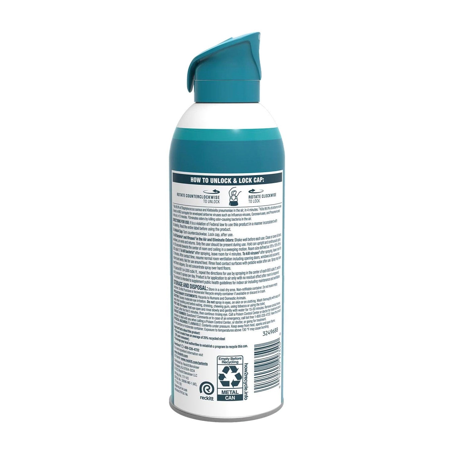 Air Sanitizer Spray, Simple Fresh, 10 oz Aerosol Spray, 6/Carton - OrderMe