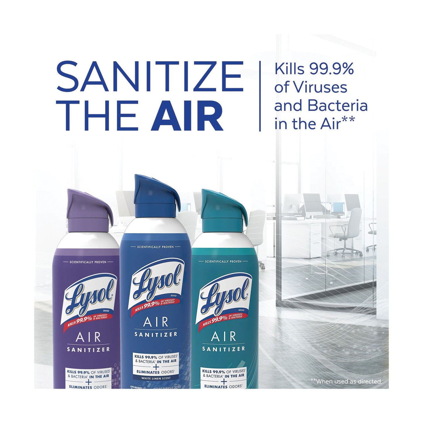 Air Sanitizer Spray, Simple Fresh, 10 oz Aerosol Spray, 6/Carton - OrderMe