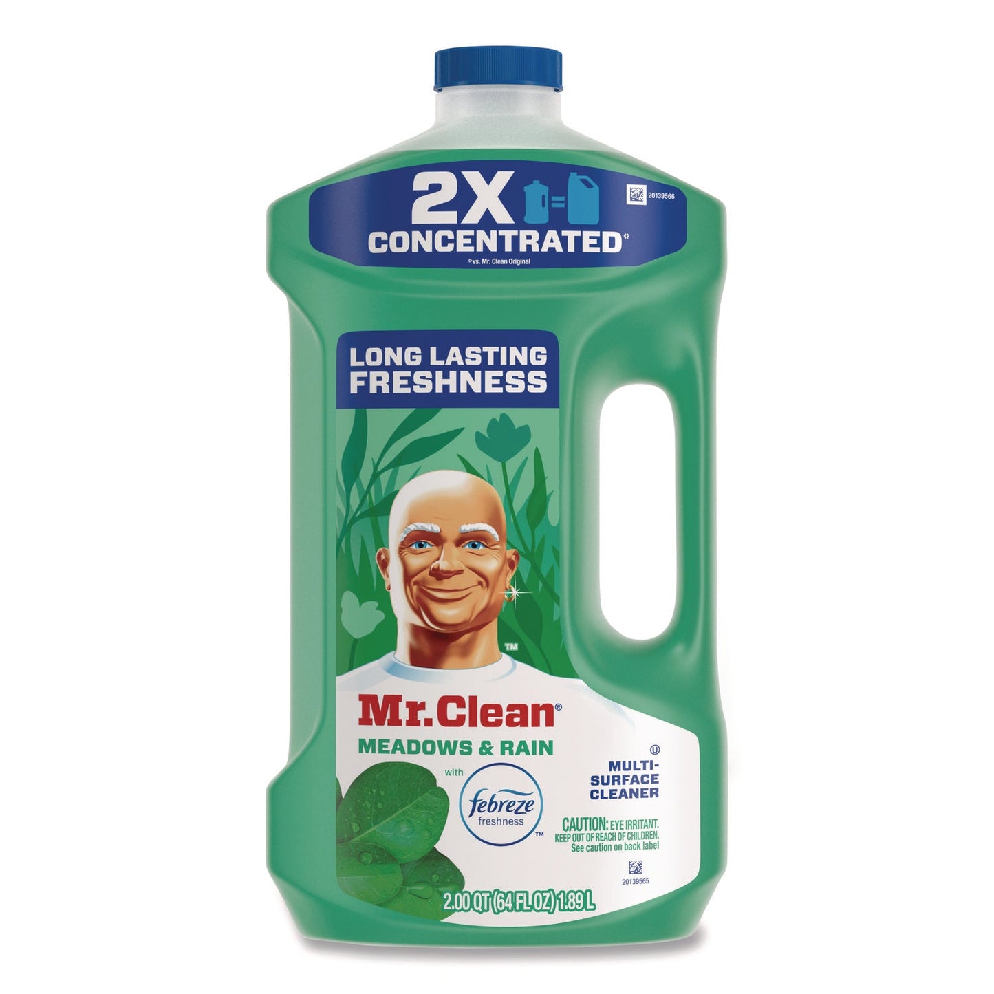 Multipurpose Cleaning Solution with Febreze, Meadows and Rain, 64 oz Bottle, 4/Carton - OrderMe