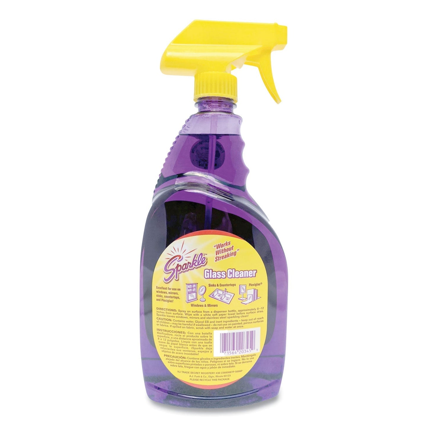 Glass Cleaner, 33.8 oz Spray Bottle - OrderMe