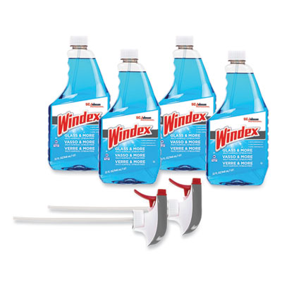 Original Glass Cleaner, Fresh Scent, 32 oz Spray Bottle, 4/Carton - OrderMe
