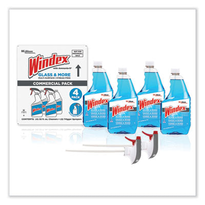 Original Glass Cleaner, Fresh Scent, 32 oz Spray Bottle, 4/Carton - OrderMe