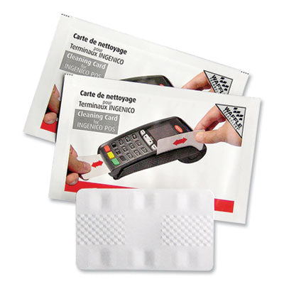 Magnetic Card Reader Cleaning Cards, 2.1" x 3.35", 50/Carton - OrderMe