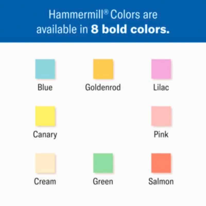 Colors Print Paper, 20 lb Bond Weight, 11 x 17, Canary, 500/Ream - OrderMe