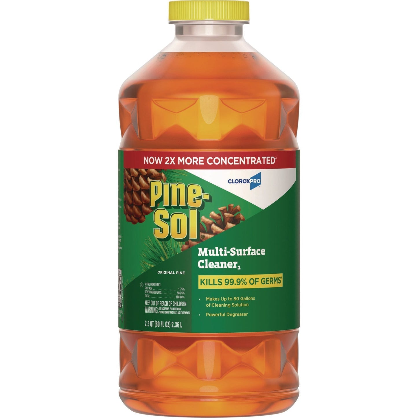 Clorox®Pro Multi-Surface Cleaner Disinfectant Concentrated, Original Pine, 80 oz Bottle - OrderMe