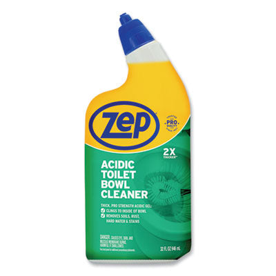 Zep® Acidic Toilet Bowl Cleaner, Mint, 32 oz Bottle - OrdermeInc
