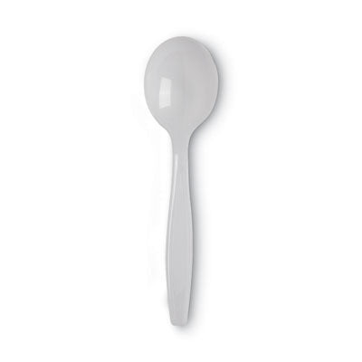 DIXIE FOOD SERVICE Plastic Cutlery, Heavyweight Soup Spoons, White, 1,000/Carton - OrdermeInc